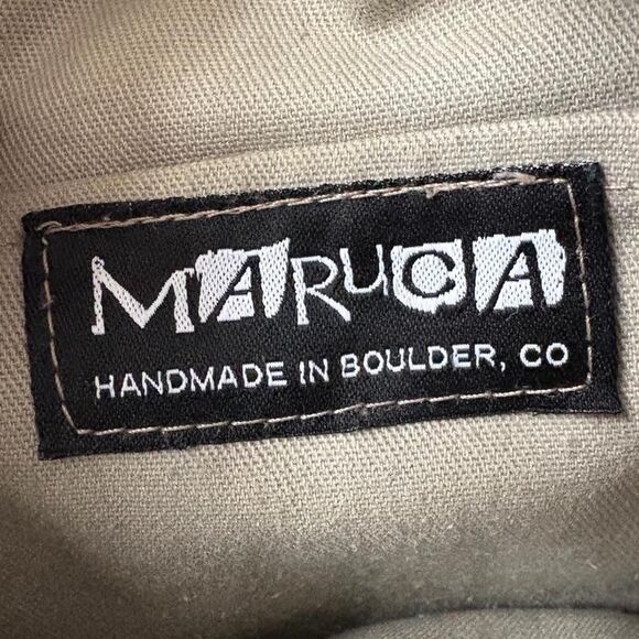 Maruca Handmade Crossbody Bag Purse Funky Crackle Earthy Boho Print - Picture 4 of 5